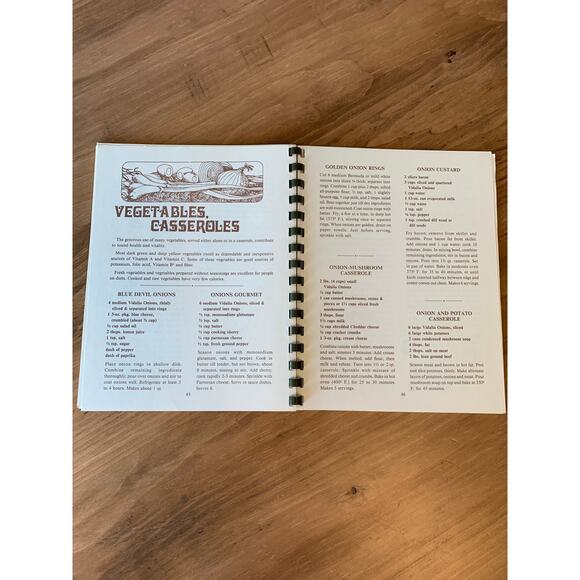 Vtg The Original Vidalia Onion Cookbook 1981 Vidalia Georgia Chamber HTF - Picture 8 of 11